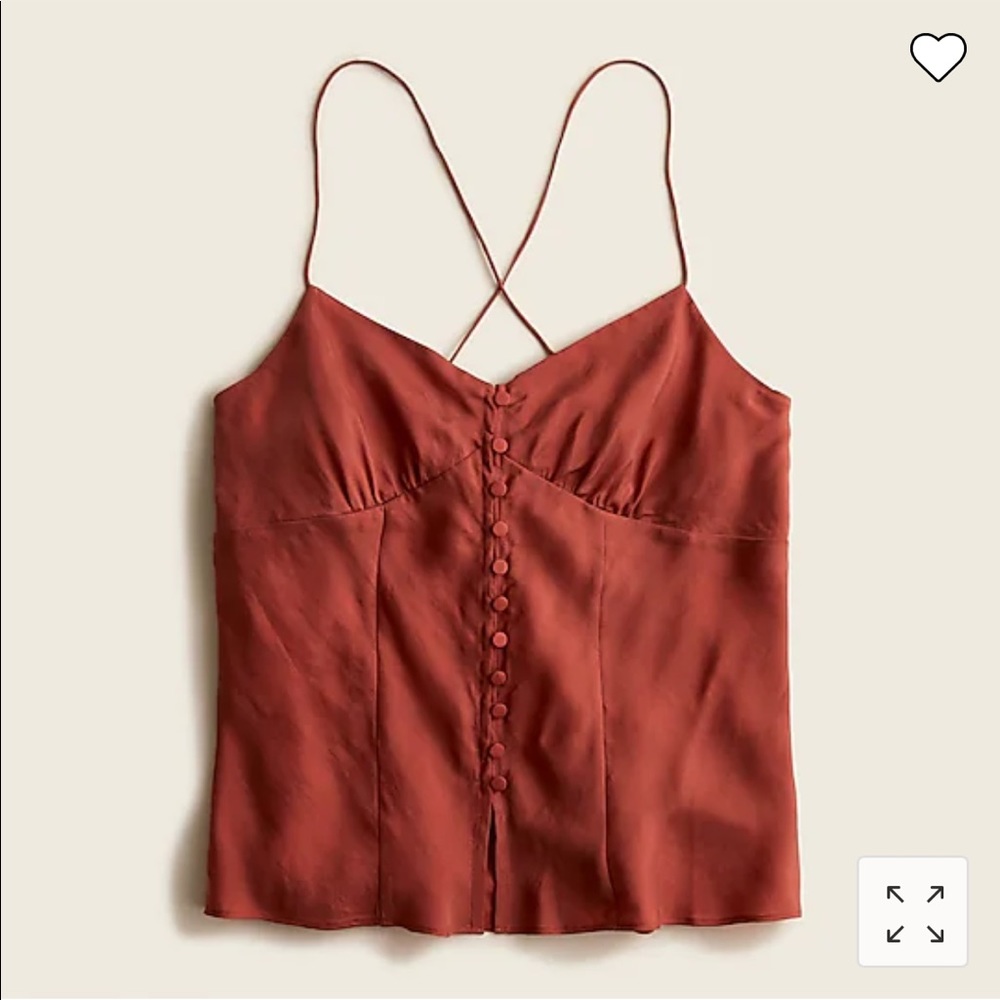 JCRew Button Front Camisole Top